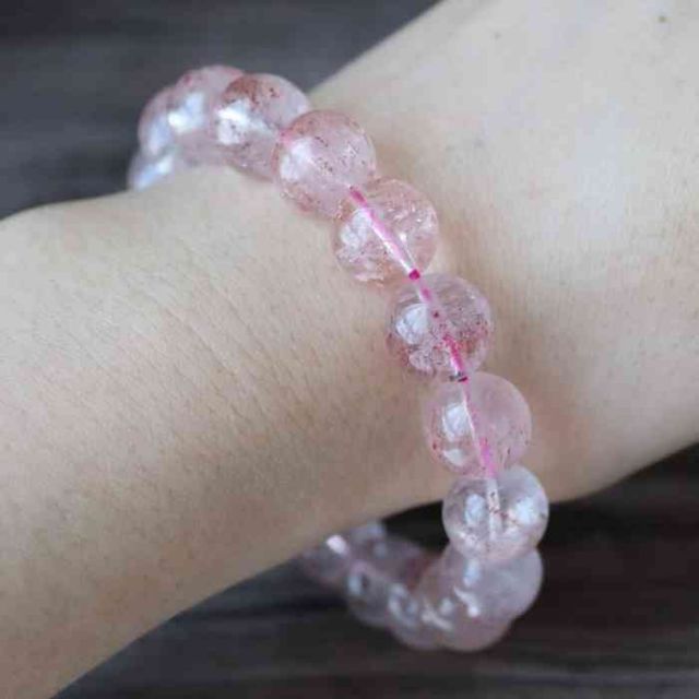 レピドクロサイト ゲーサイト イン クォーツ ブレスレット 11ミリ 風水