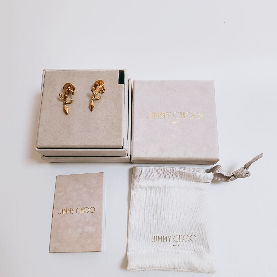 新品未使用】Jimmy Choo JC ダイヤモンド ピアス ジミーチュウ