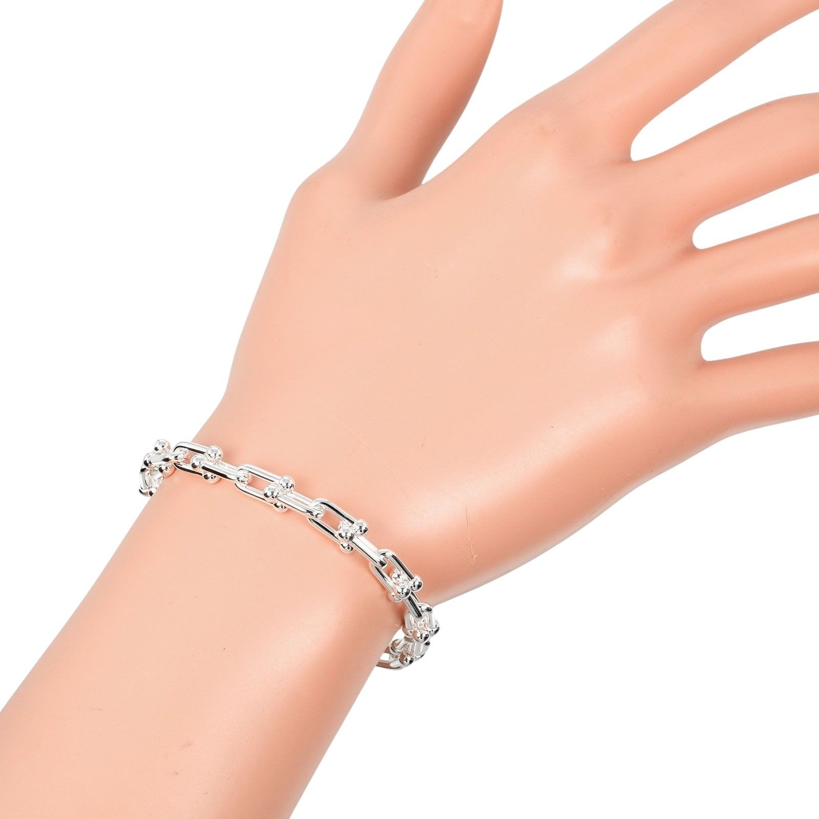 TIFFANY&Co.】ティファニー ハードウェア スモールリンク 腕周り約15.3 