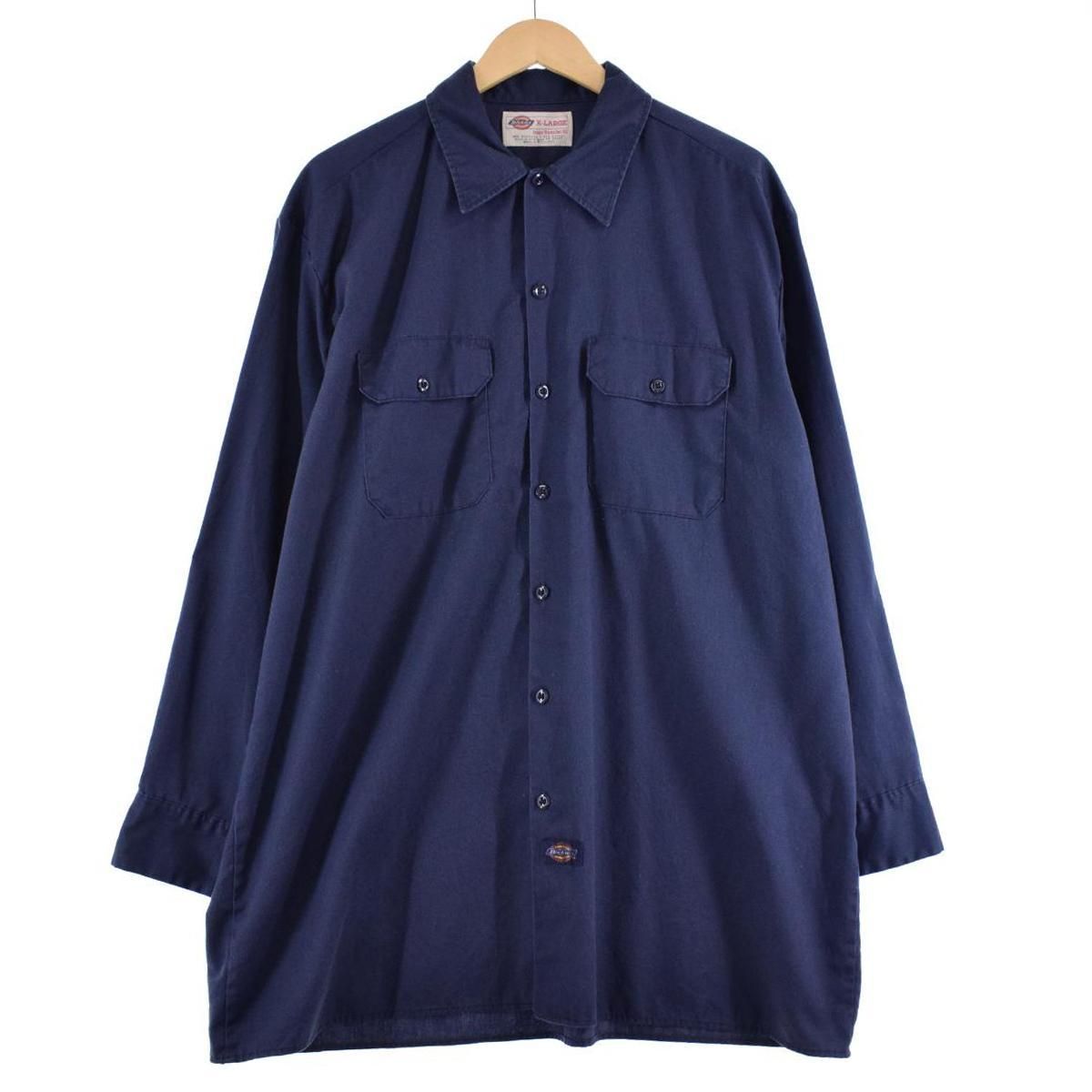 古着 ディッキーズ Dickies 長袖 ワークシャツ メンズXL/eaa324958