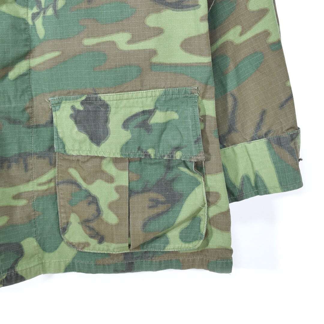 70s 米軍 ジャングルファティーグジャケット グリーンリーフ ERDL5TH