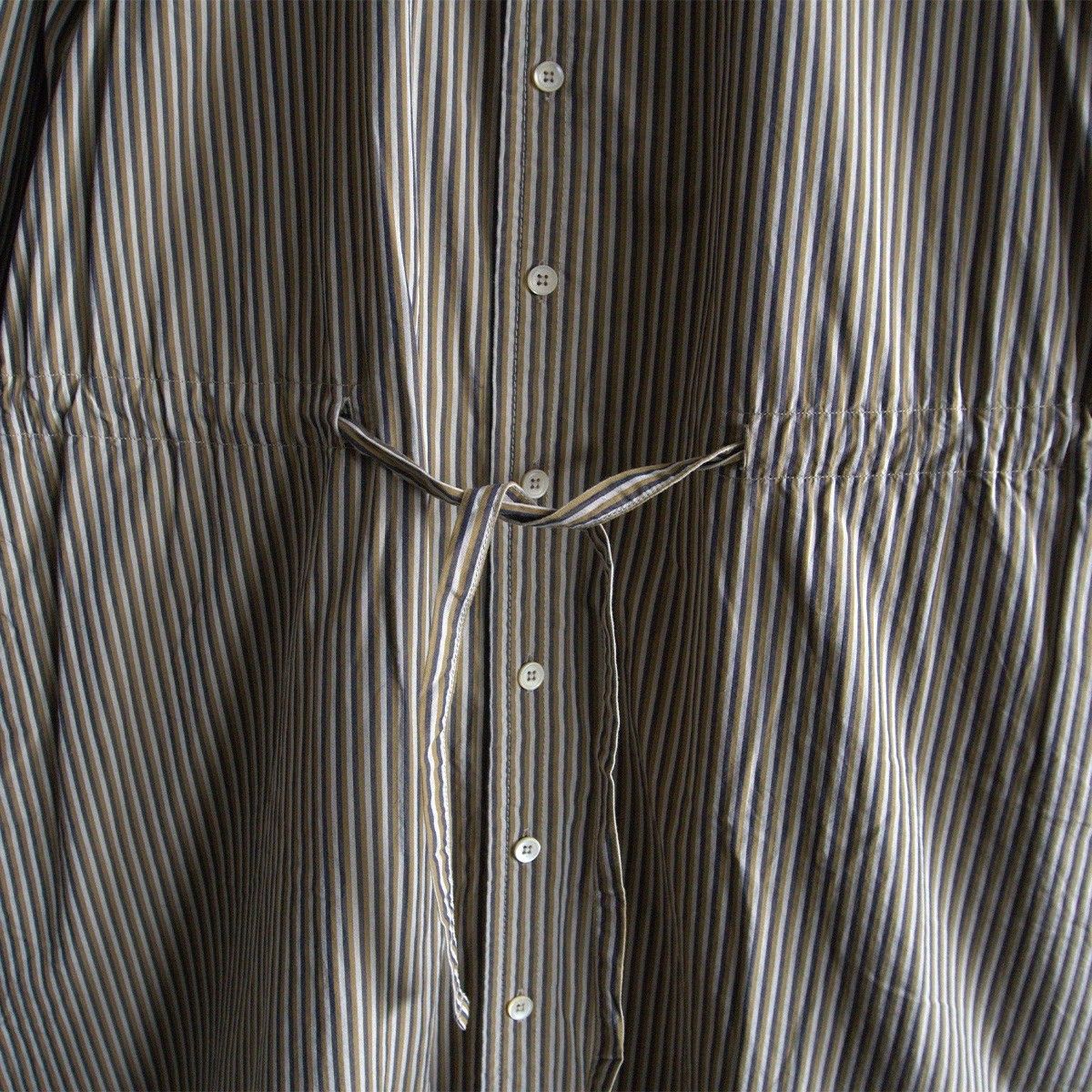 45R 秋色ダンプのシャツドレス 美品】45R【秋色ダンプのシャツドレス】2 ロング ワンピース