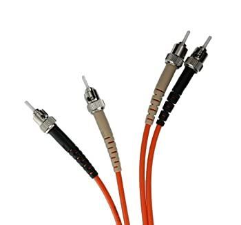 Leviton 50DST-M02 Fiber Patch Cord 50/125um Multimode Duplex ST to ST 2 Meters by Leviton