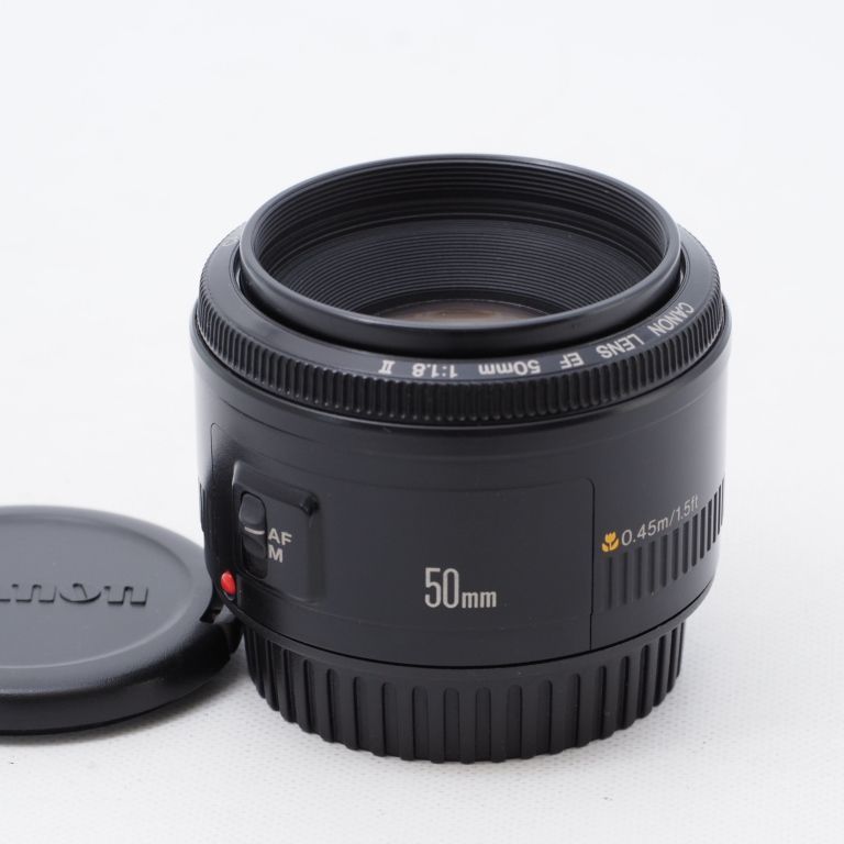 Canon キヤノン 単焦点レンズ EF50mm F1.8 II フルサイズ対応 - カメラ