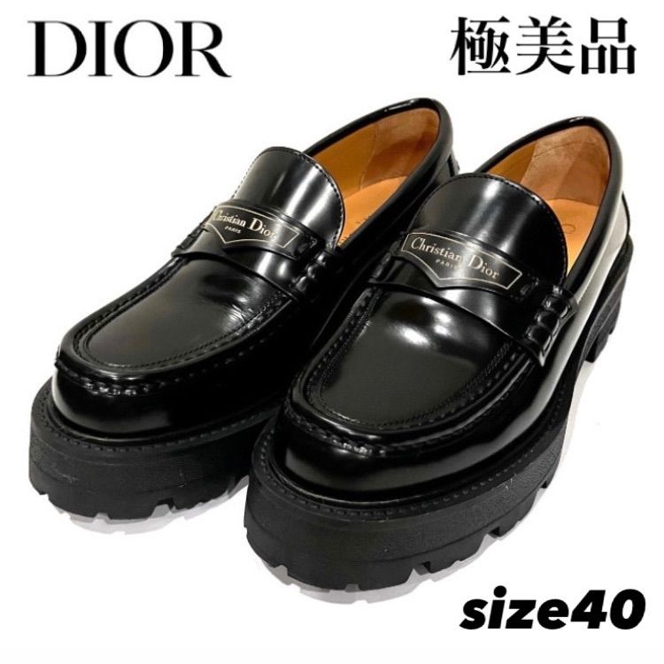 DIOR ディオール Boy プラットフォームローファー レザー - メルカリ