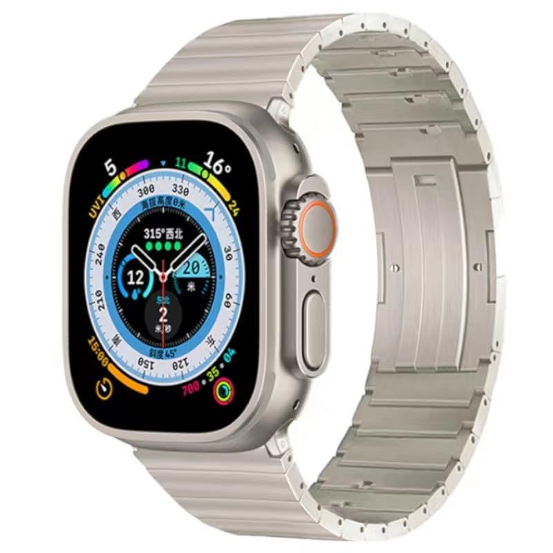 コンパチブル for apple watch バンド apple watch リンクブレスレット チタン製 取り外しボタン 軽量 丈夫 調整工具不要 iWatch Ultra3|Ultra2|Ultra|SE Series Ultra 10 9 8 7 6 0