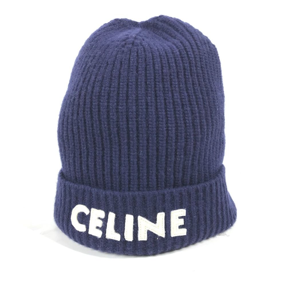 CELINE セリーヌ ニット帽 ロゴ 2AH35423P ウール - メルカリ