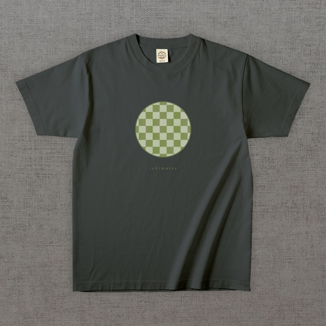 和柄Tシャツ　市松 -彩・円-