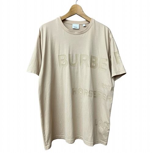 2025激安通販 ロゴ ホースフェリー BURBERRY バーバリー Tシャツ M ベージュ トップス