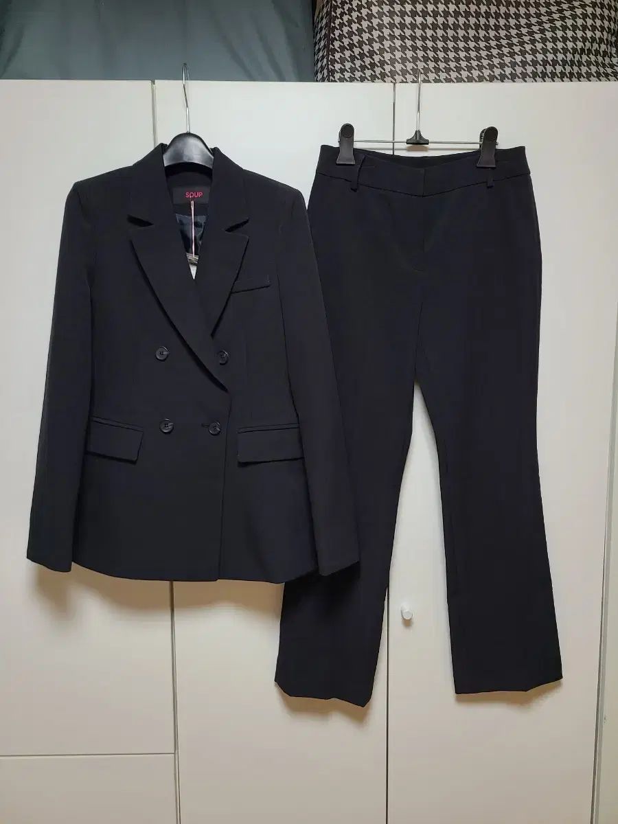 SOUP ダブルボタン セミフ セミブーツカット スーツ セットアップ