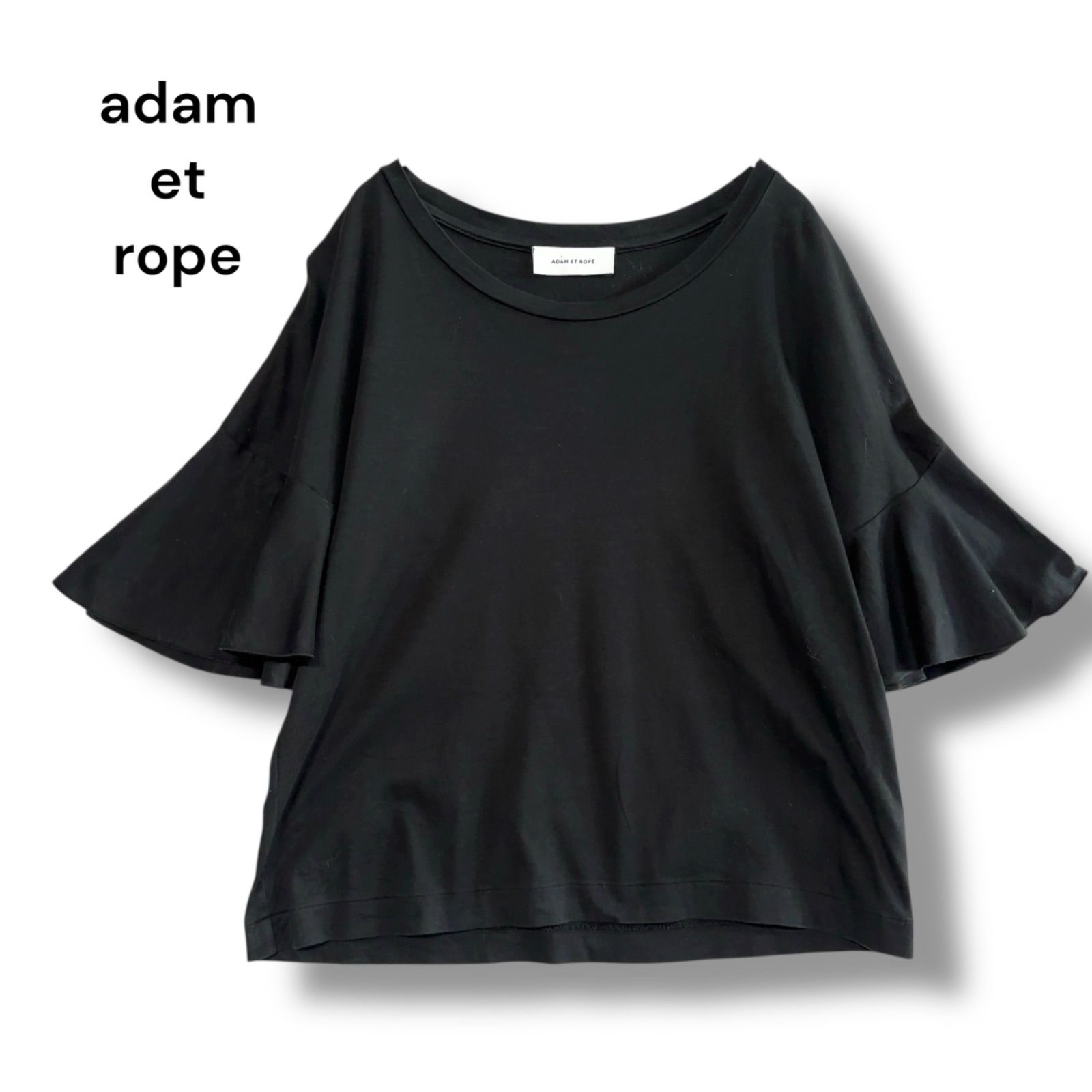 アダムエロペ adam et rope Tシャツ トップス カットソー 黒