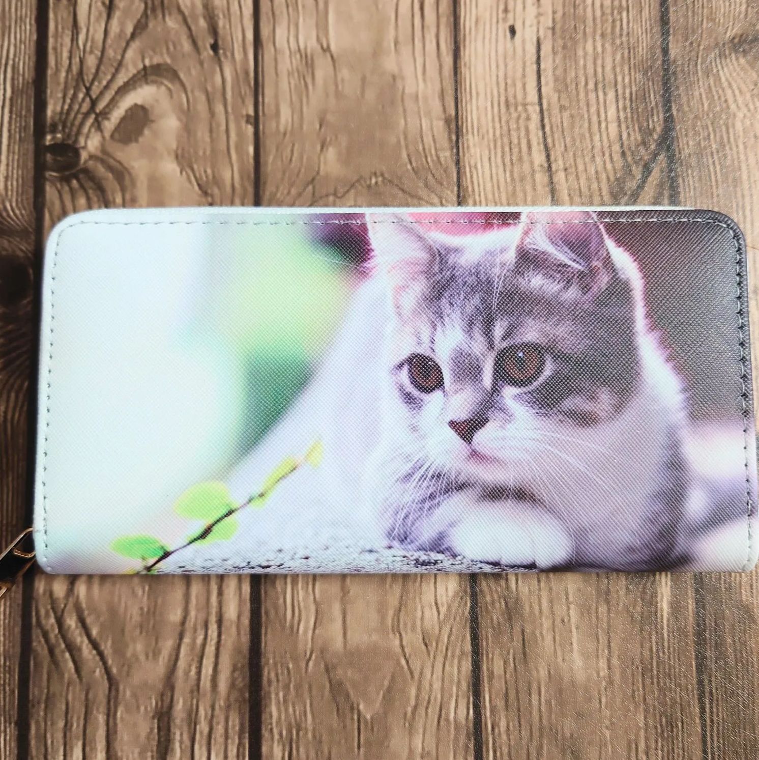 猫ちゃんshop COACH ce705 10点　長財布 ネコ 猫 ねこちゃん プリント ラウンドファスナー 長財布 財布