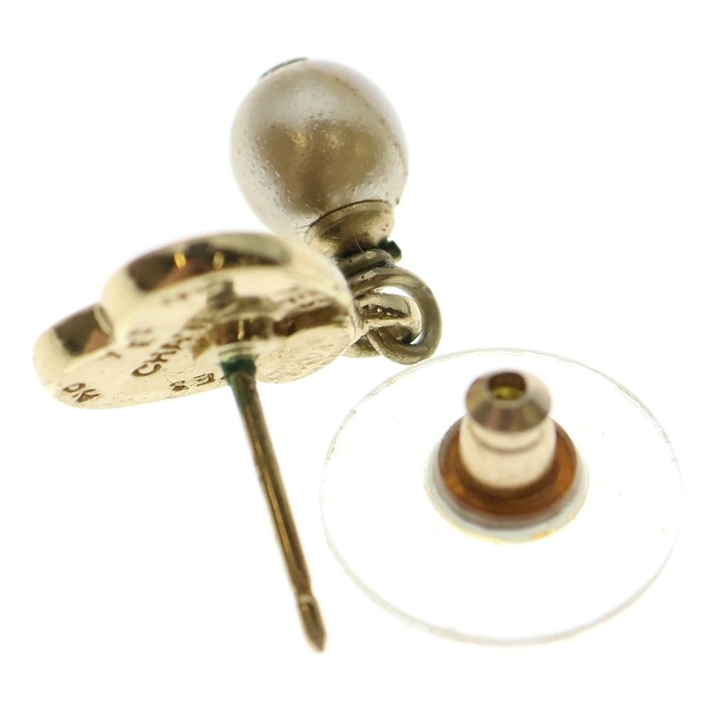 CHANEL シャネル ハートパールピアス イヤーアクセサリー ブラック ゴールド金具 GP 04A NICORILABO_COM