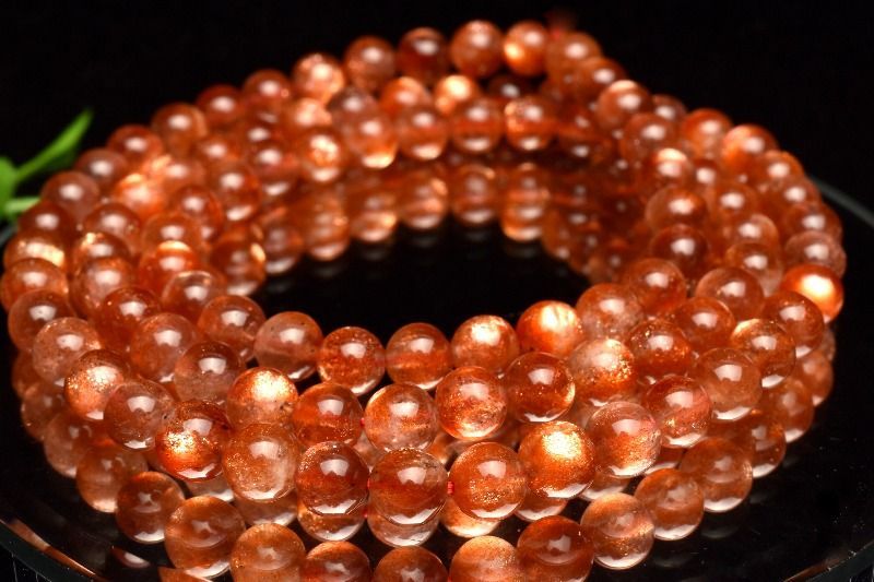 6.5mmマイカサンストーンブレスレットファイナルグレード 安