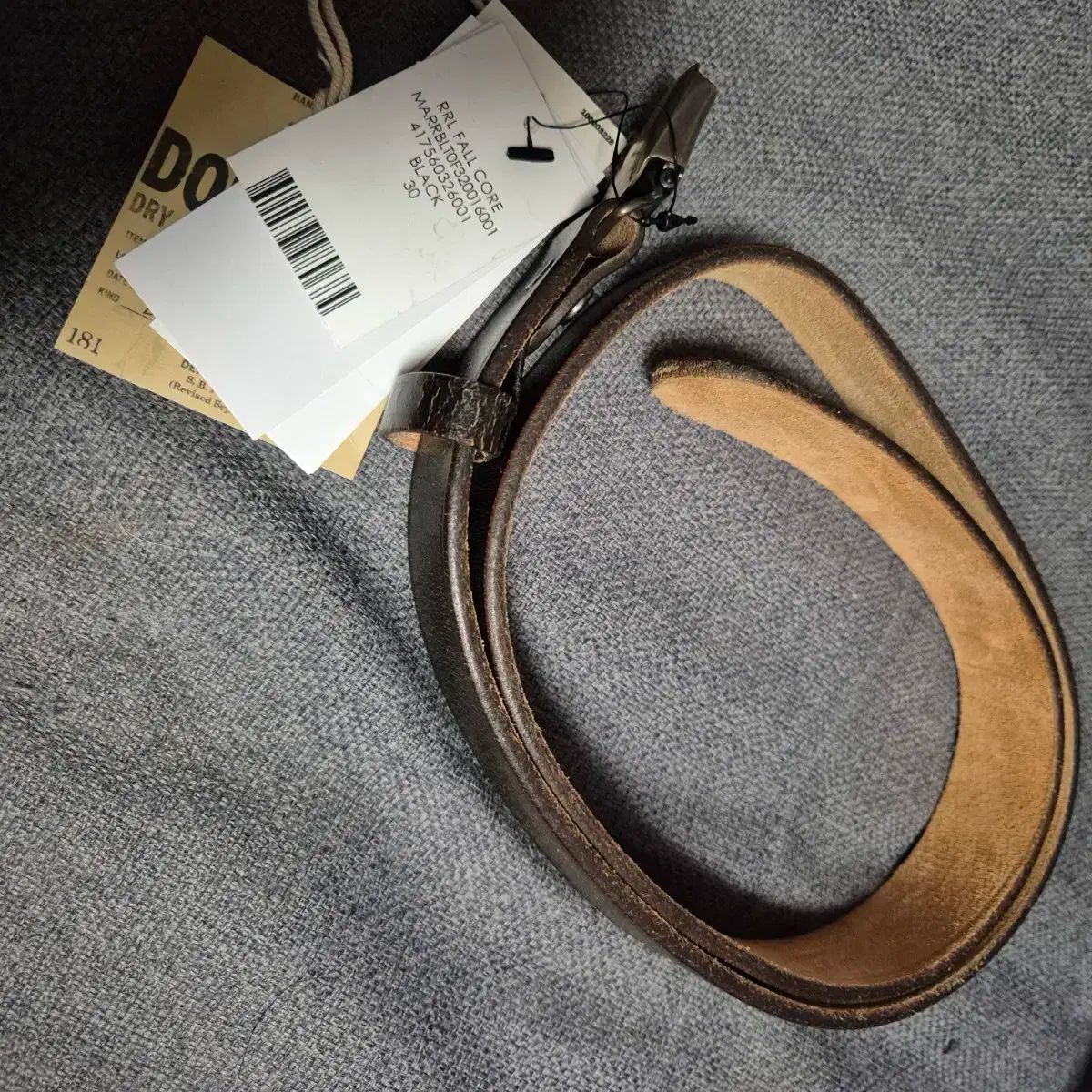 RRL ヴィンセント ベルト ブラック 30