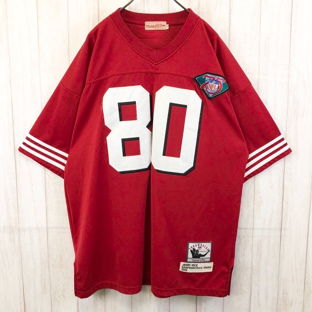 00s NFL ミッチェル＆ネス mitchell&ness 49ers SF フットボールシャツ