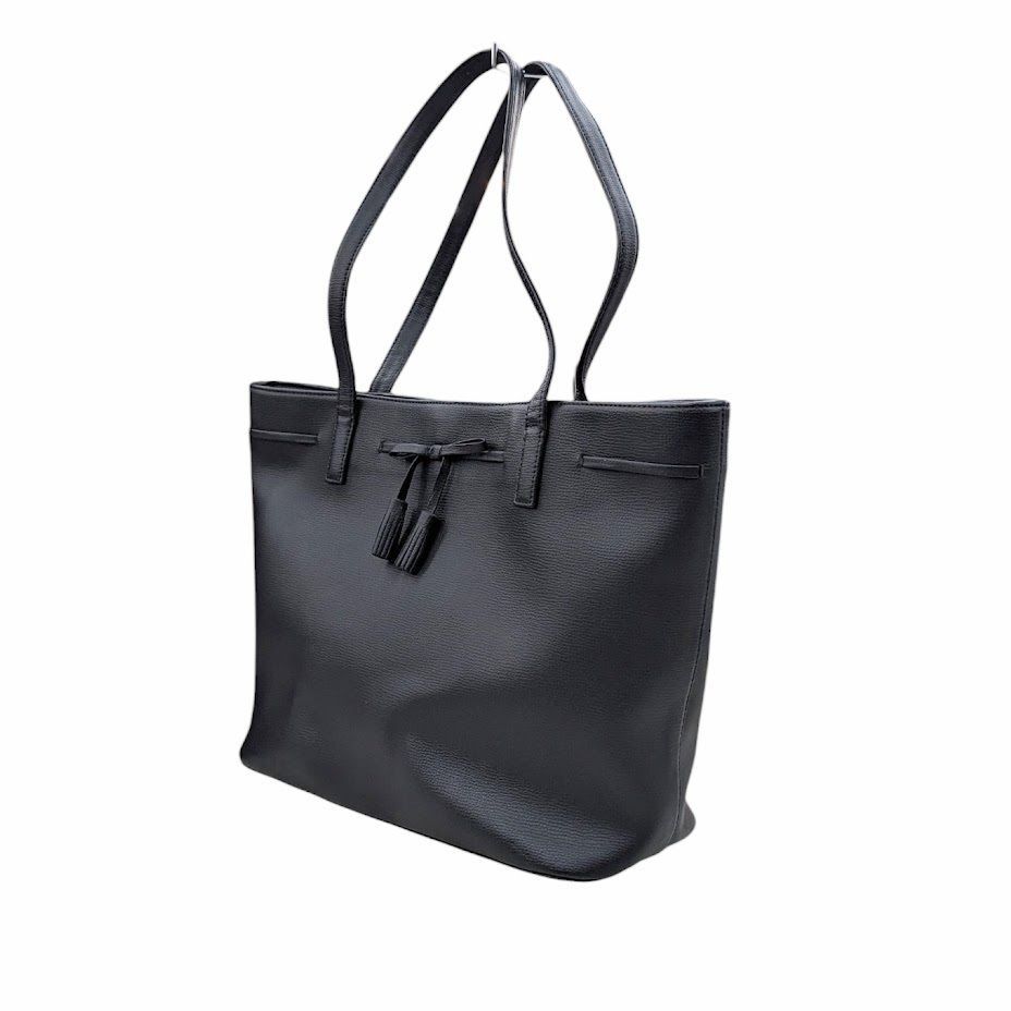 ☆極美品☆ 傳濱野 ショルダーバッグ モーナ リボン フリンジ レザー