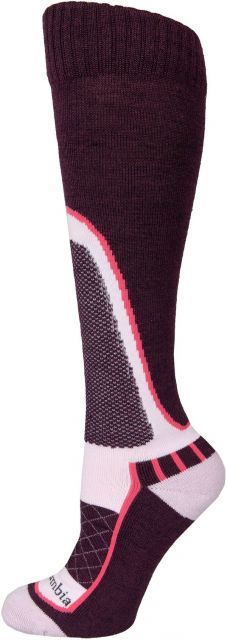 【送料無料】 コロンビア レディース 靴下 アンダーウェア Columbia Ski Slope Over-the-Calf Socks Pink