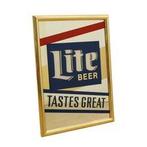 Lite BEER ヴィンテージ パブミラー ミラーライトビール 送料無料】パブミラー ミラーライト Lite BEER TASTES GREAT