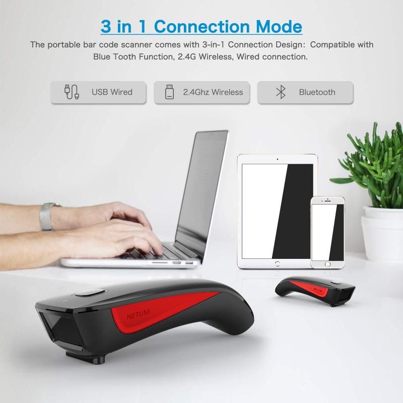 NETUM バーコードスキャナー C990 C990 2D Wireless Barcode Scanner – NETUM