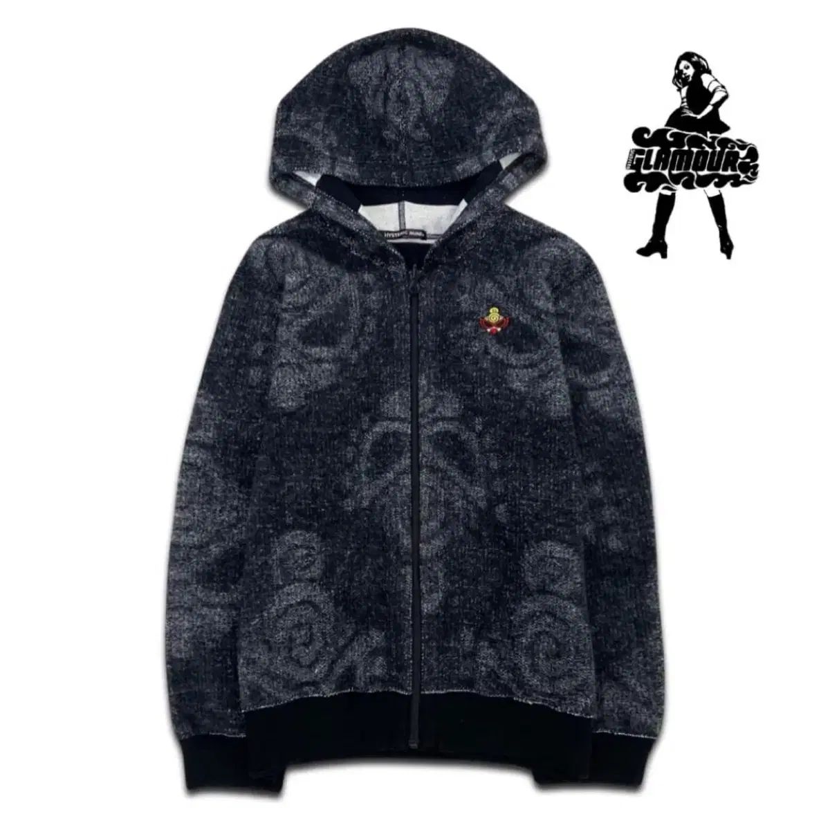 HYSTERIC GRAMMAR ヒス リバーシブル ジップアップパーカー HYSTERIC GRAMMAR ヒス リバーシブル ジップアップパーカー