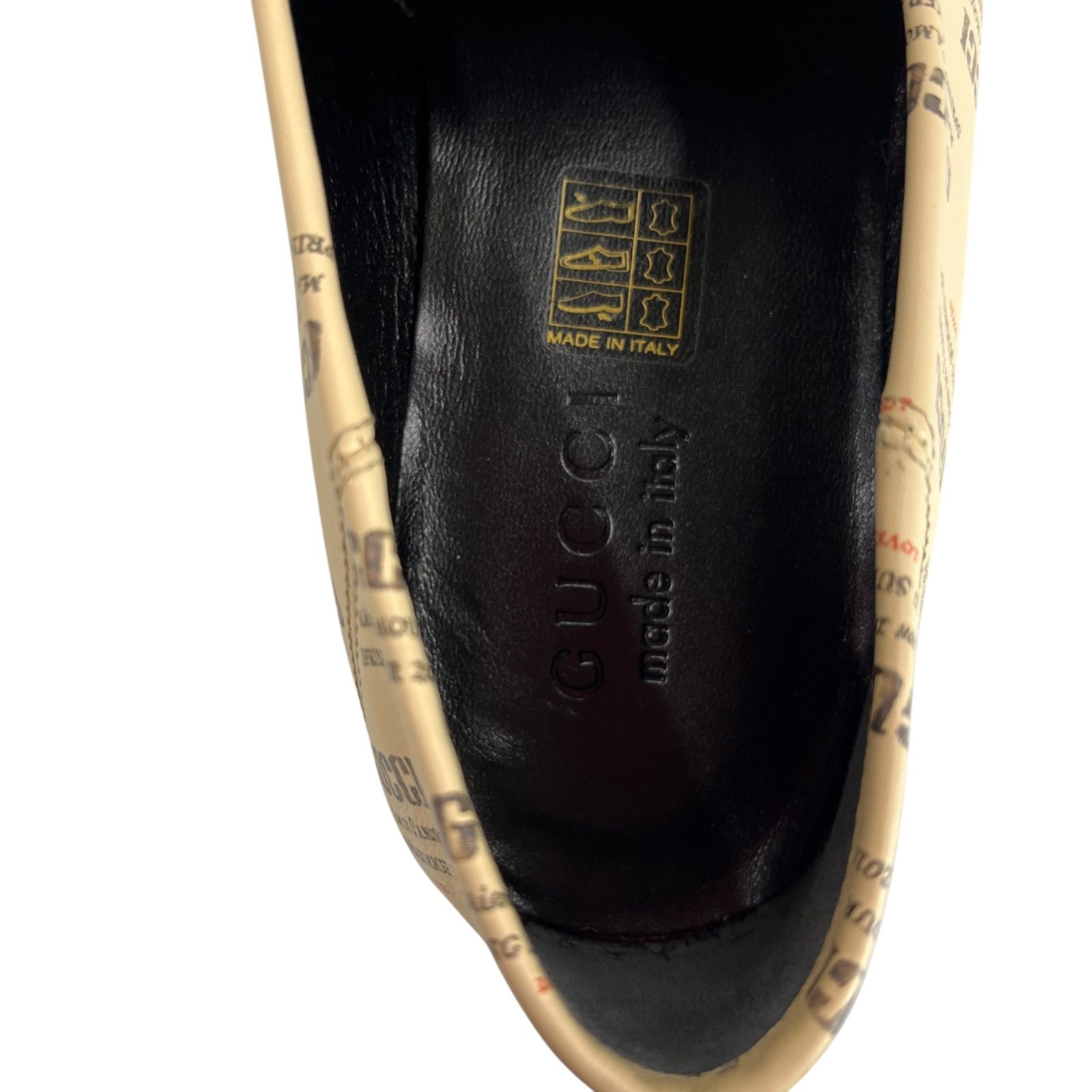 ○ 未使用 GUCCI グッチ フォースビット ローファー 革靴 ロゴ 靴 