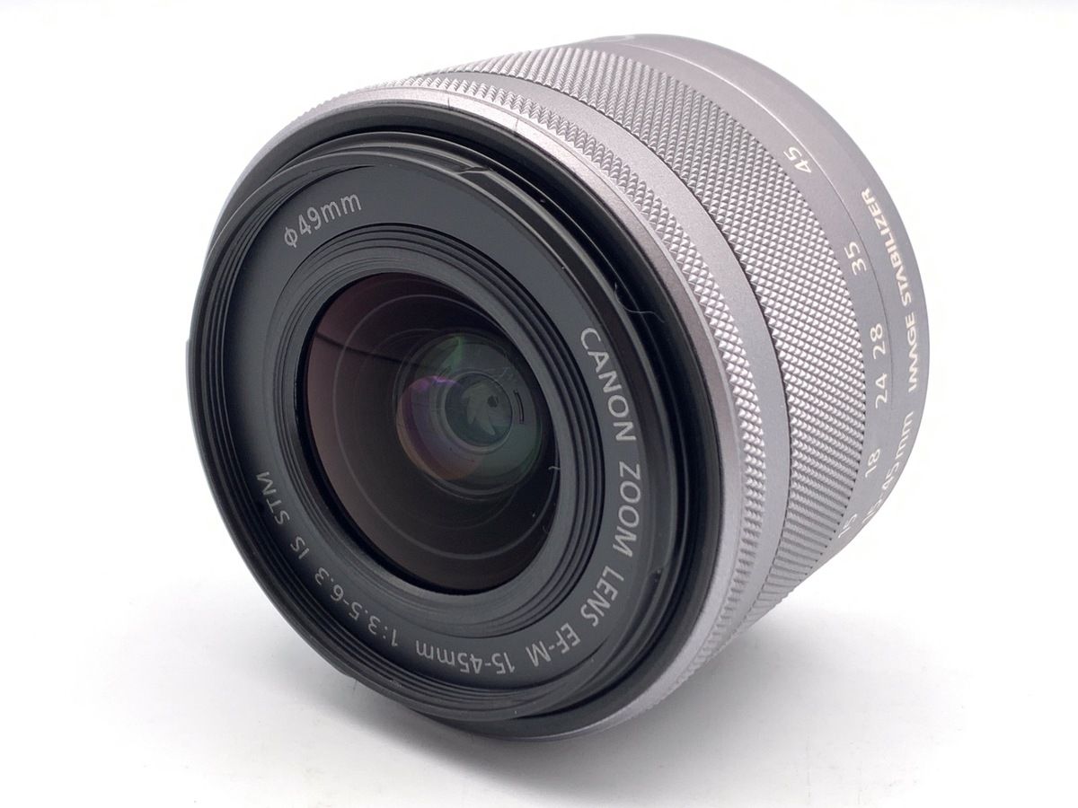 カメラ 【】 【良品】 キヤノン EF-M15-45mm F3.5-6.3 IS STM シルバー