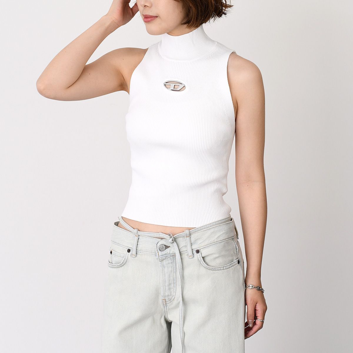 DIESEL ディーゼル トップス M-ONERVAX-TOP ノースリーブトップ A13020