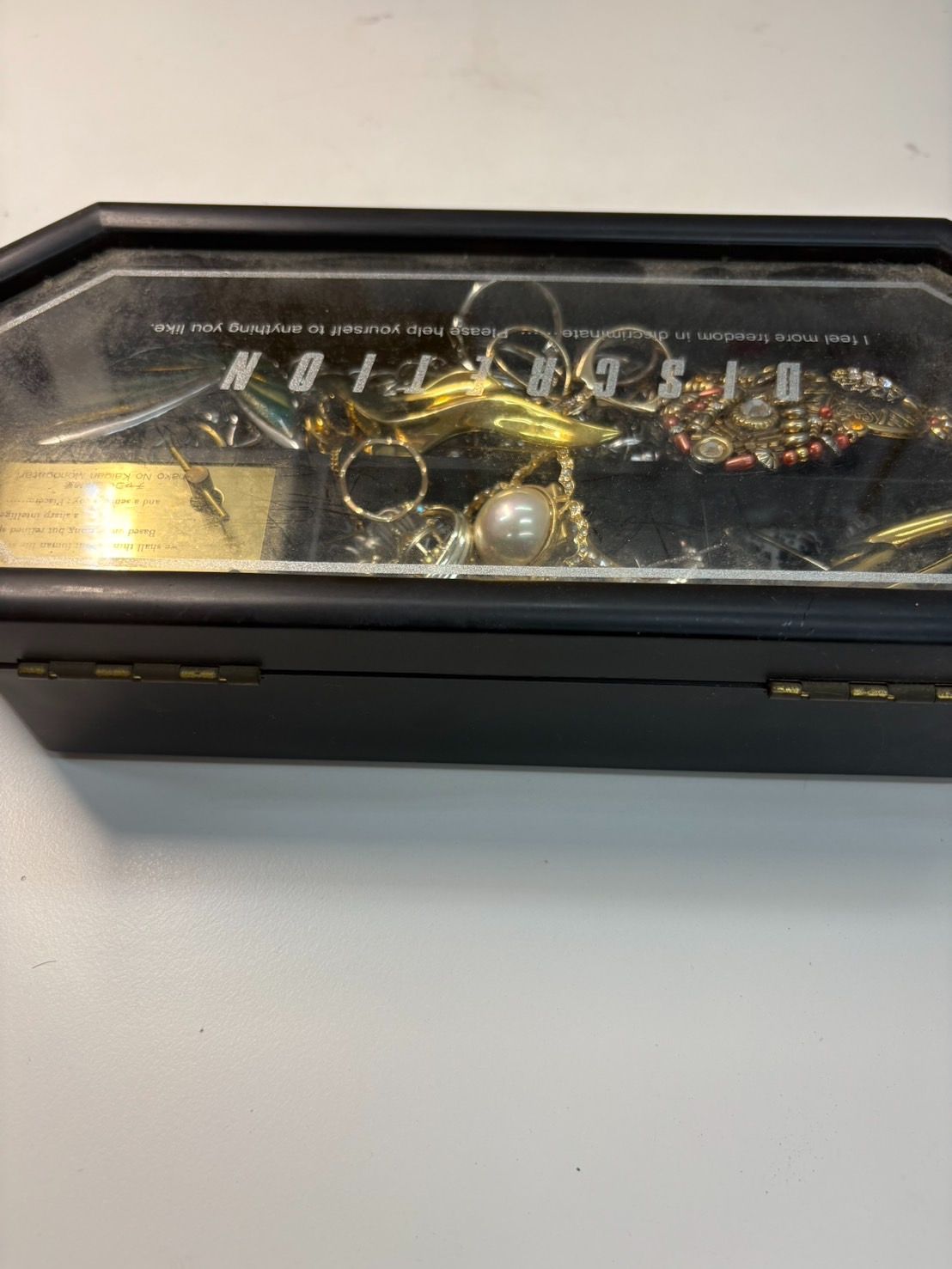【サイトウ】ジュエリーボックス　遺品整理　金　まとめ　断捨離　アクセサリー ◎ 遺品整理 金 まとめ ジュエリーボックス 生前整理 GOLD 指輪