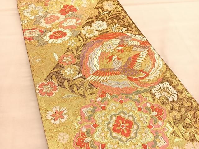 佐賀錦　六通柄袋帯　『渦巻文　惑星』　銀糸　正絹　逸品【E】 楽天市場】平和屋着物□佐賀錦 六通柄袋帯 飛翔鶴文 金銀糸 正絹