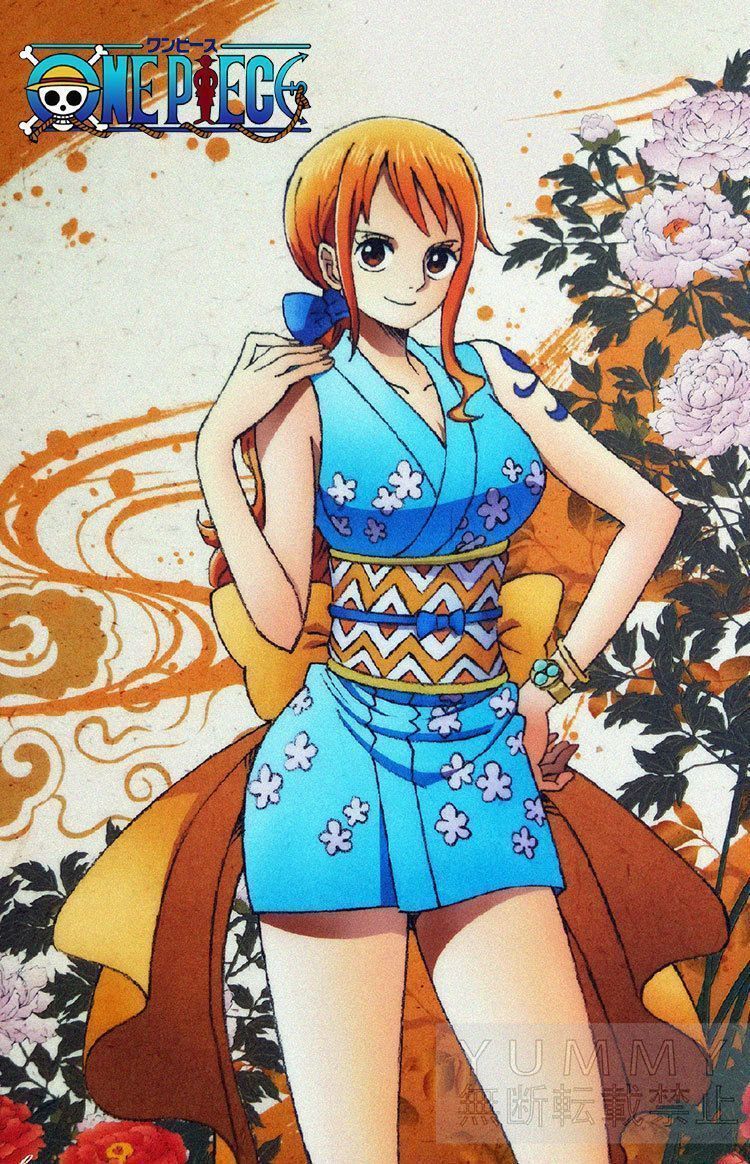 COS ONE PIECE ワンピース ナミ コスプレ 衣装 コスチューム 浴衣 Nami コスプレ衣装+ウィッグ ワノ国 Cosplay 和服  演出服 変装 仮装 日常服 アニメ - メルカリ