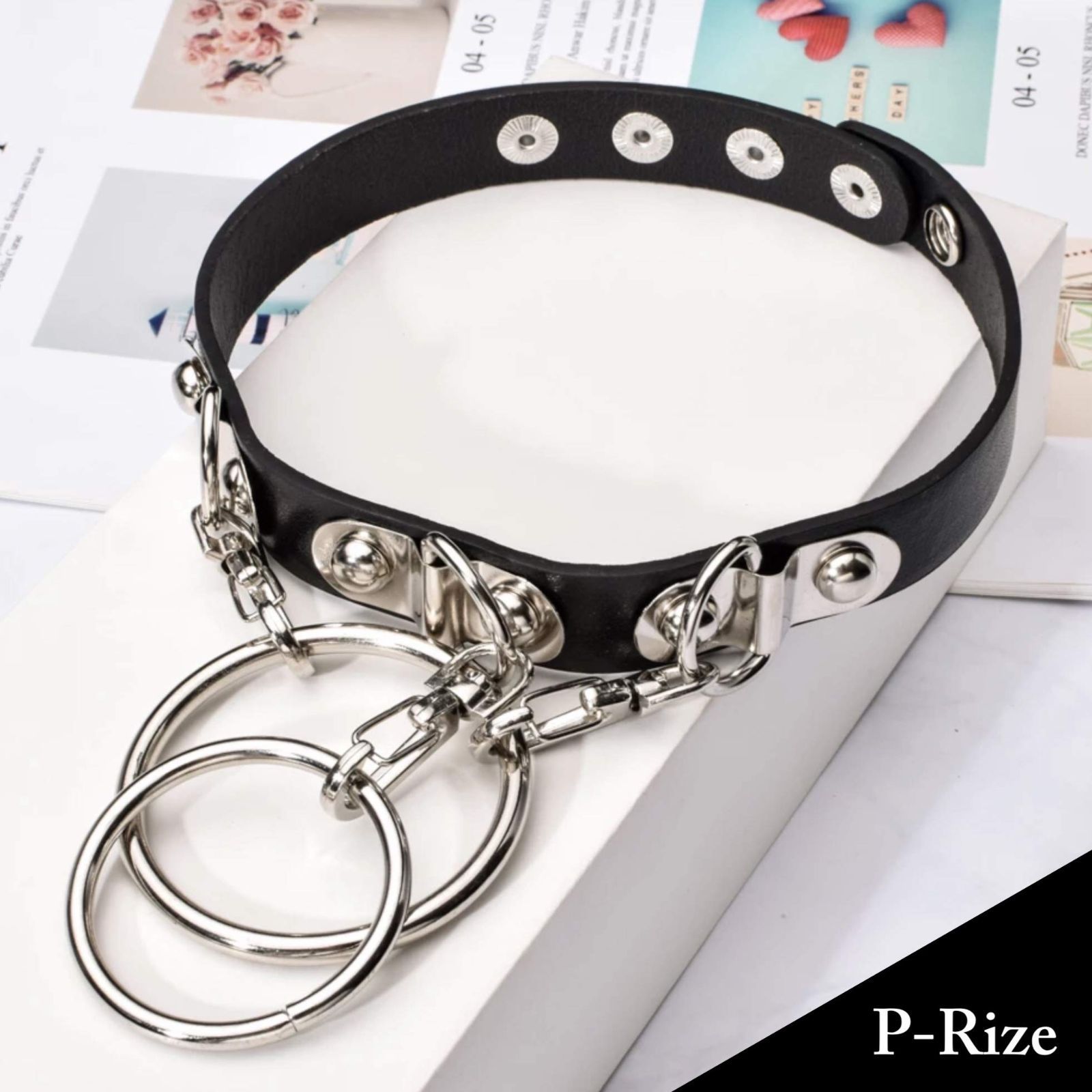 可愛すぎるフェミニンデザイン♪ 【特価商品】[P-Rize] 牛本革 レザー チョーカー レディース メンズ パ 通販 