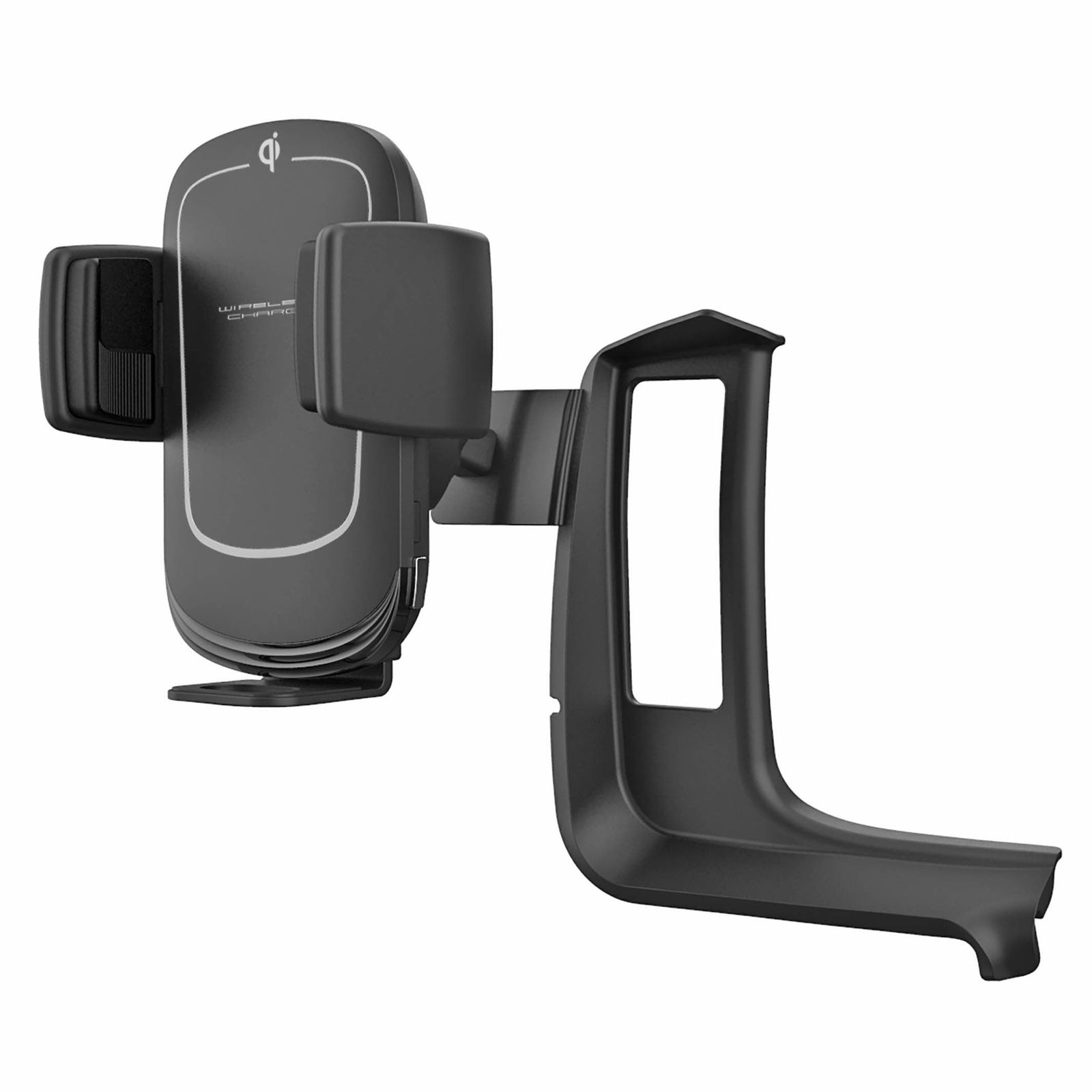 【迅速発送】カシムラ 200系ハイエース バン/ワゴン/コミューター4型~6型に対応 専用設計のワイヤレス充電スマホホルダー2 自動で回転してスマホを横置き NSK-TY003