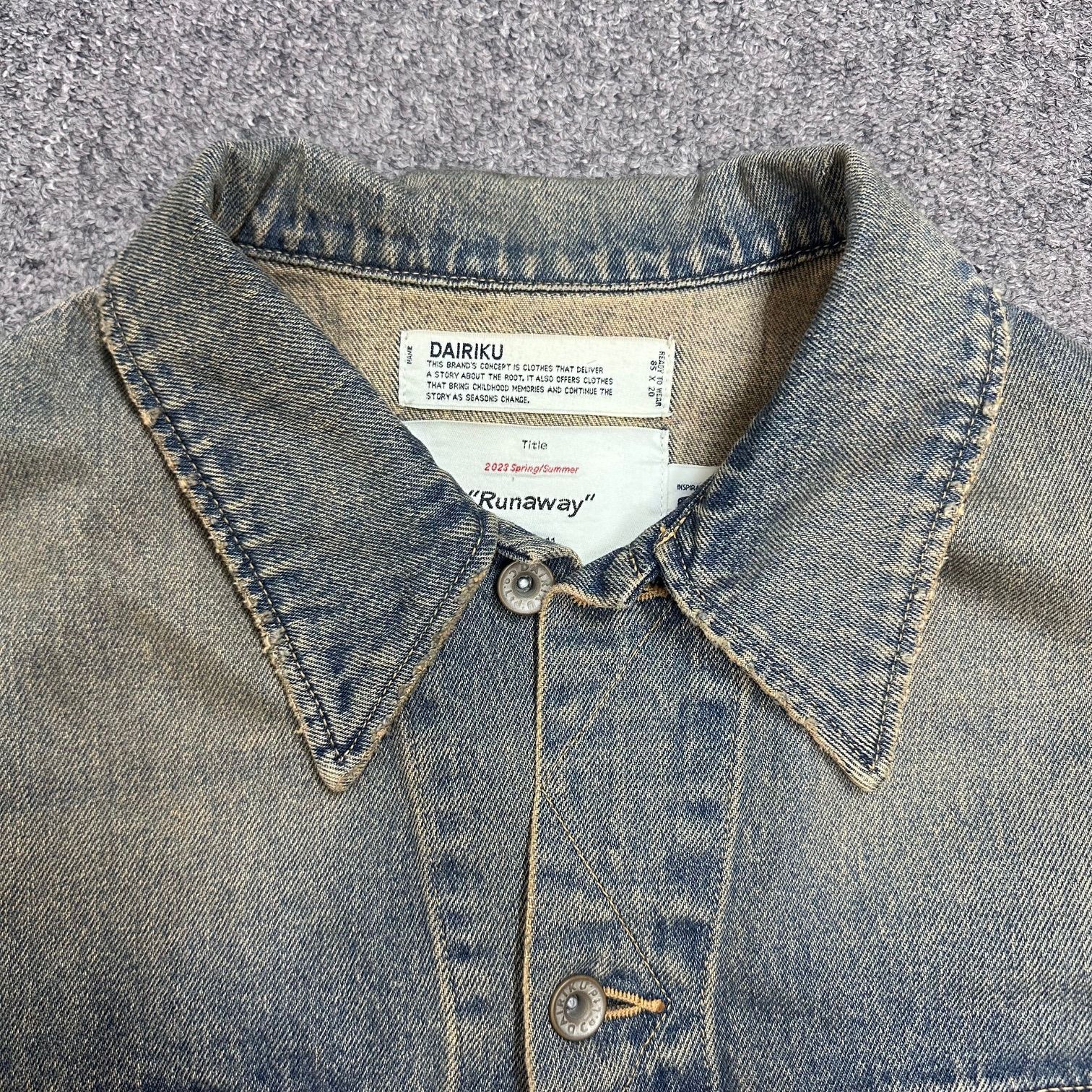 参考上代59400円 DAIRIKU 23SS Denim Jacket デニムジャケット Gジャン