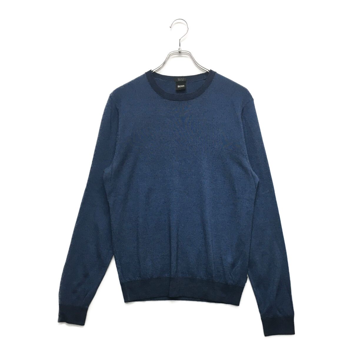 中古 メンズ ヒューゴボス HUGO BOSS ニット S ブルー 長袖 中古 メンズ ヒューゴボス HUGO BOSS ニット S ブルー 長袖