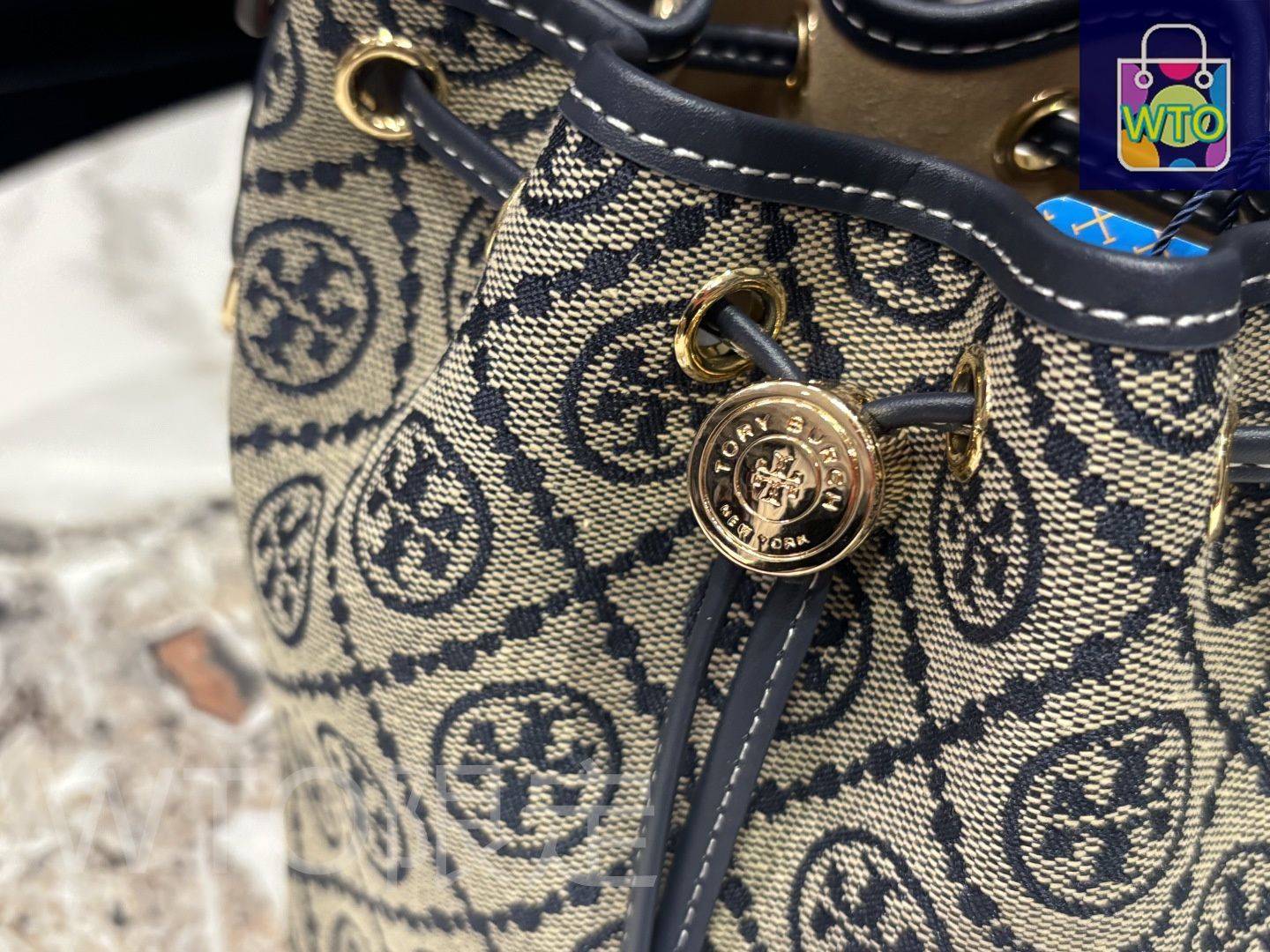 TORY BURCH バケットバッグ モノグラム 今日特価】Tory Burch トリーバーチ モノグラムバケットバッグ新