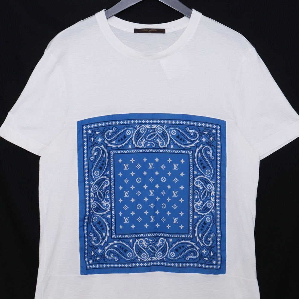 LOUIS VUITTON ダミエ バンダナ クルーネック Tシャツ Mサイズ 
