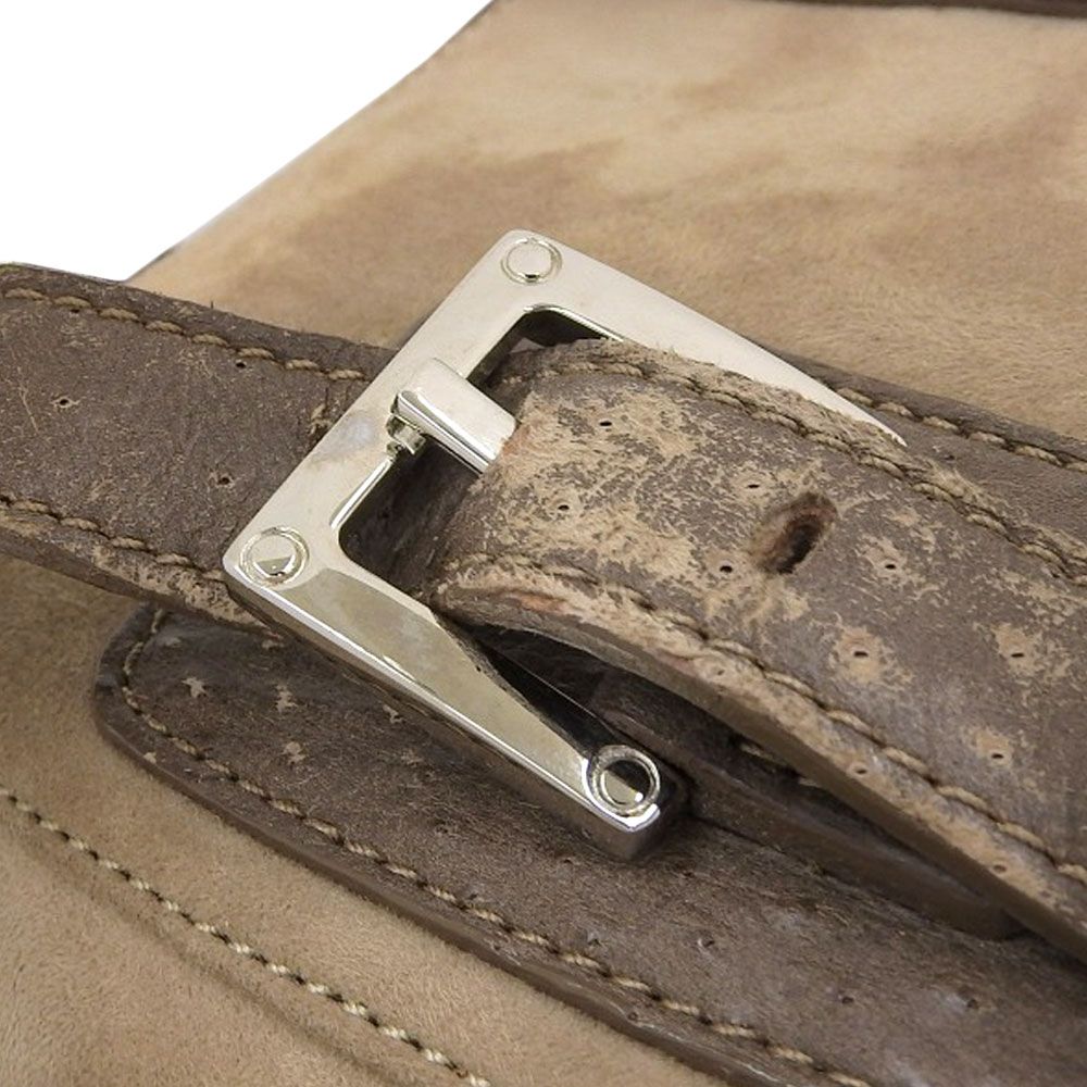 本物保証】 布袋付 ロエベ LOEWE センダ ハンドバッグ オーストリッチ  