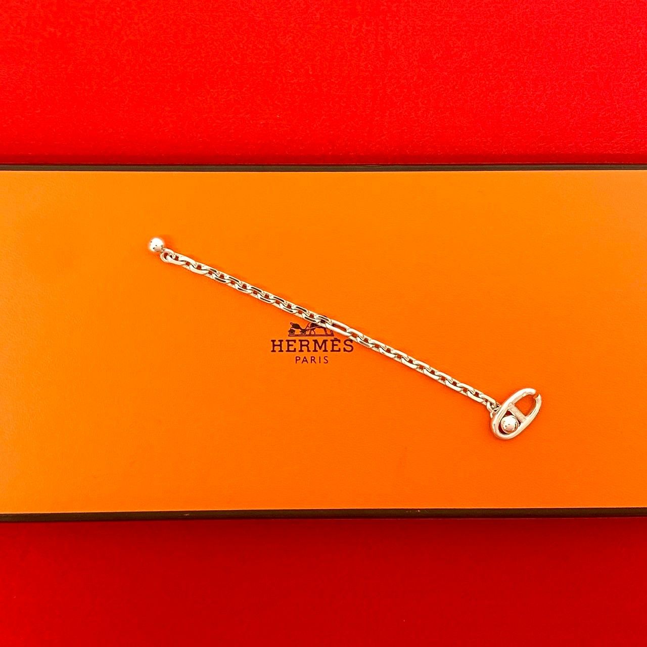 【希少】Hermes シェーヌダンクル キーホルダー キーチェーン エルメス」シェーヌダンクルのキーチェーン【sushiのB面コラム】