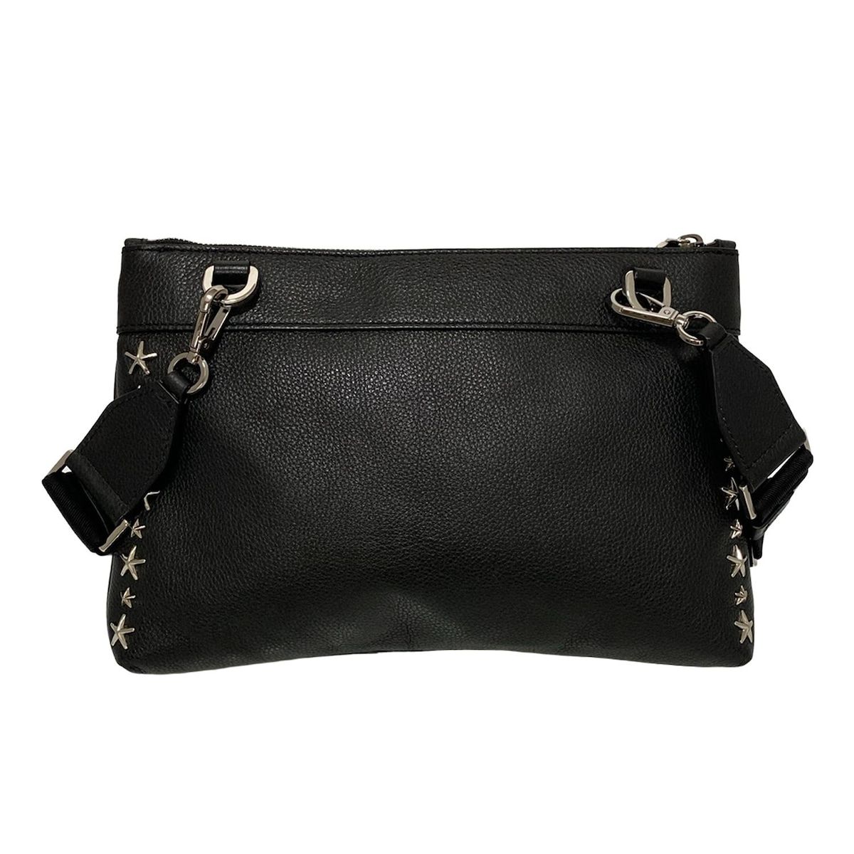 Jimmy Choo星型スタッズ 黒 レザーショルダーバッグ Jimmy Choo 黒 星型スタッズ ショルダーバッグ - メルカリ