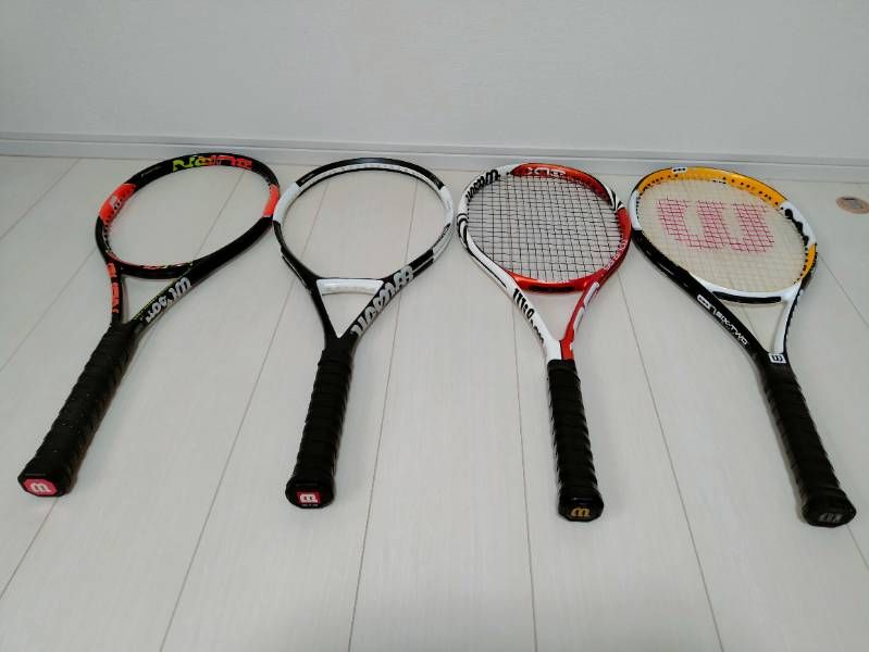 4本セット ウィルソン WILSON 硬式テニスラケット BLX TOUR95 n SIX-TWO SMASH BURN 95J ncode n6 ビーエルエックス シックスツー バーン エヌコード