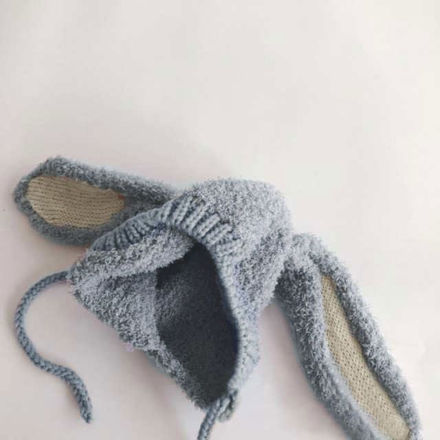  子供用 帽子 耳当て ニット帽 耳付き ボア うさ耳 秋冬 ニット帽子 うさぎ耳付き 裏起毛 冬 ベビー 赤ちゃん キッズ うさぎ 女の子 男の子 新生児 記念撮影 goudoudou 3756 キャップ 帽子