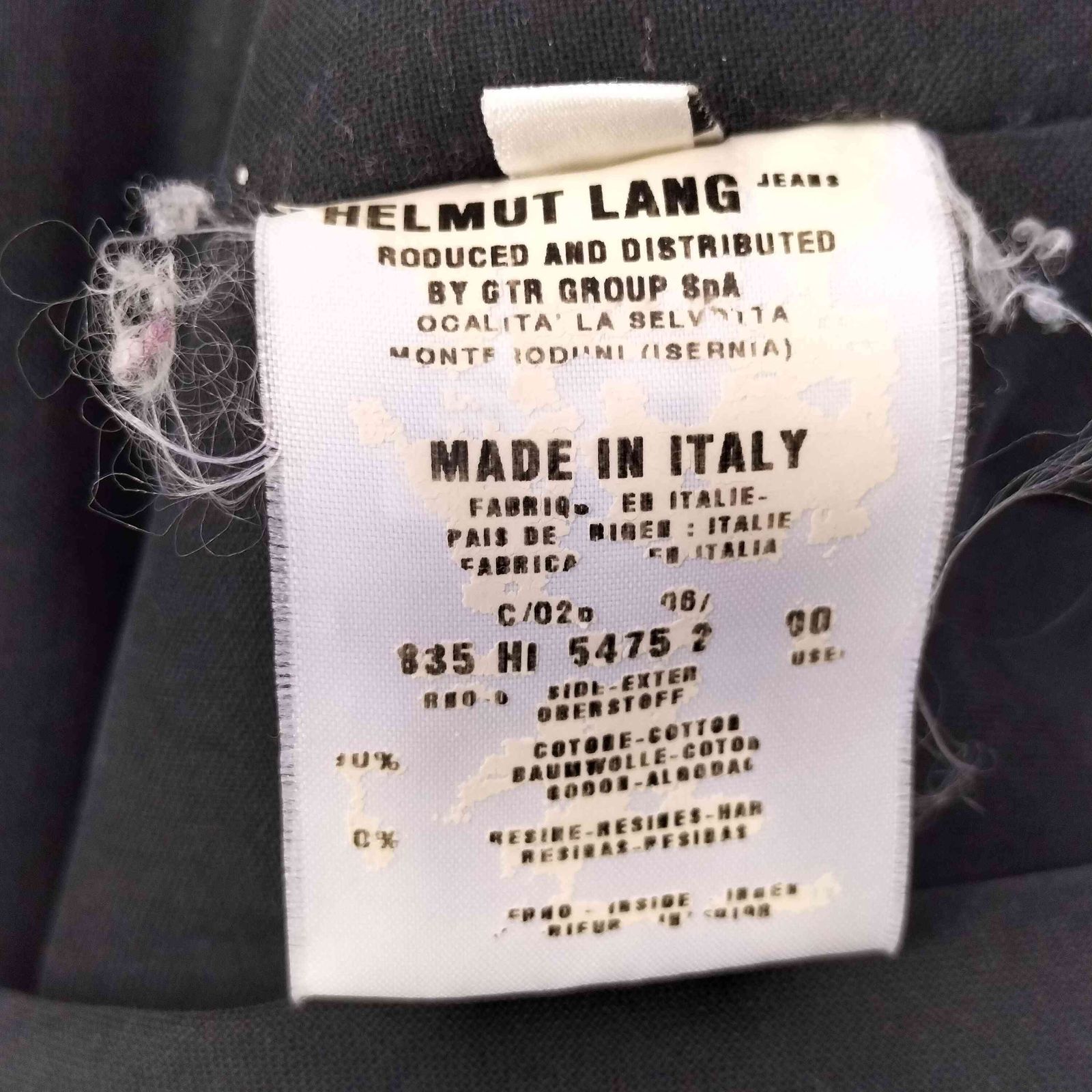 ヘルムートラング HELMUT LANG 1999年 本人期 archive VINTAGE COTTON