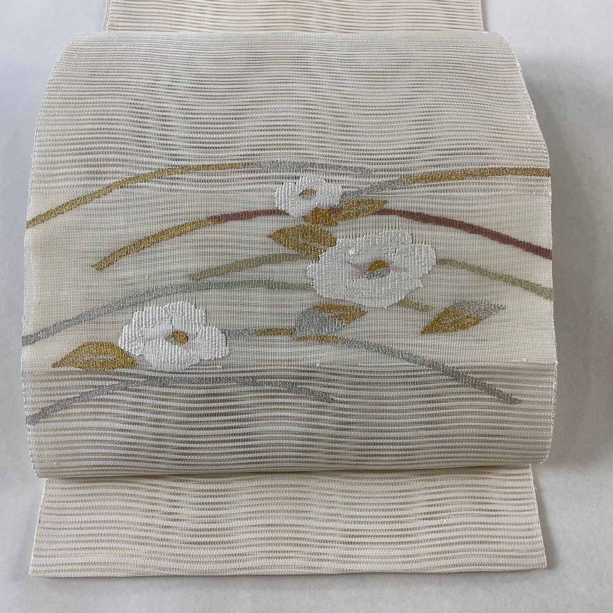 名古屋帯 優品 松葉仕立て 八寸名古屋帯 夏帯 絽 トンネル仕立て