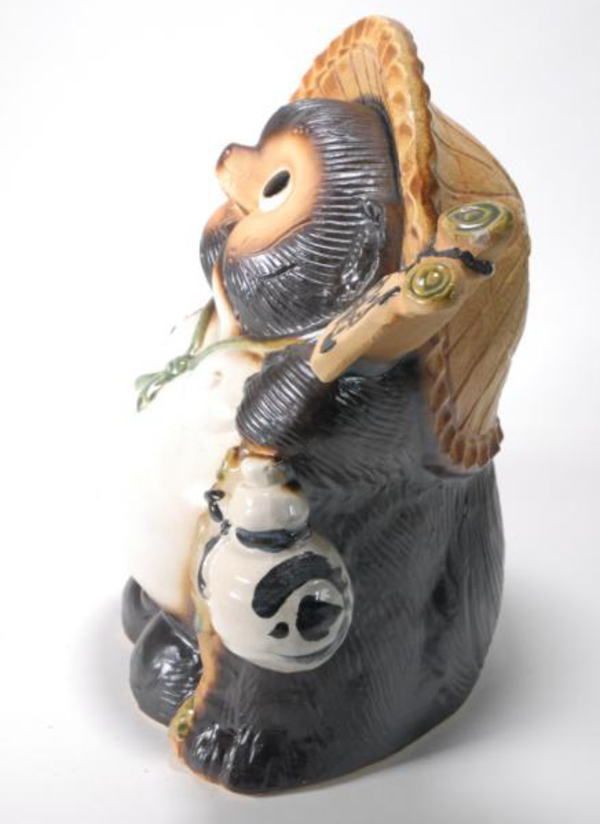 信楽焼 陶器 置物 狸 】 開運狸 11号 新品 （信楽焼・陶器・狸・たぬき
