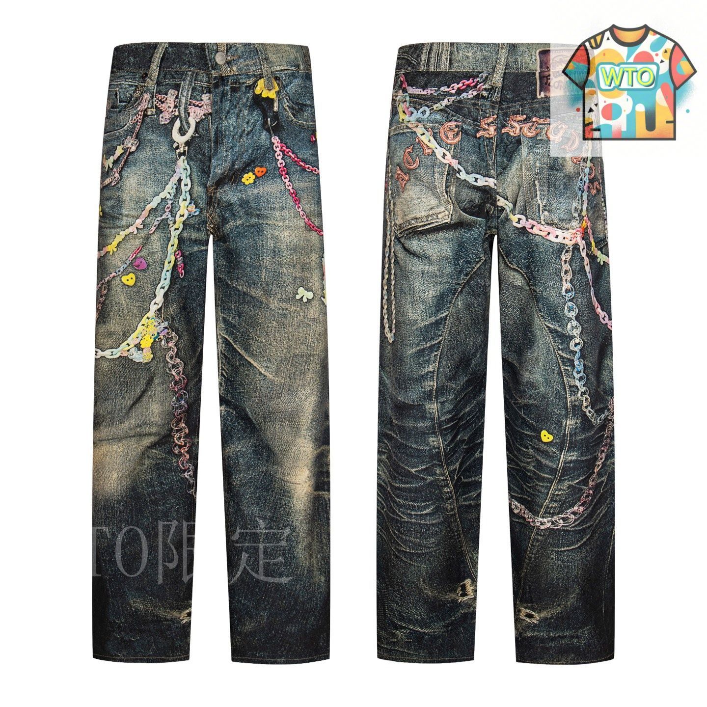 今日特価】Acne Studios 25SS 3D プリントデニムパンツ-3 - メルカリ