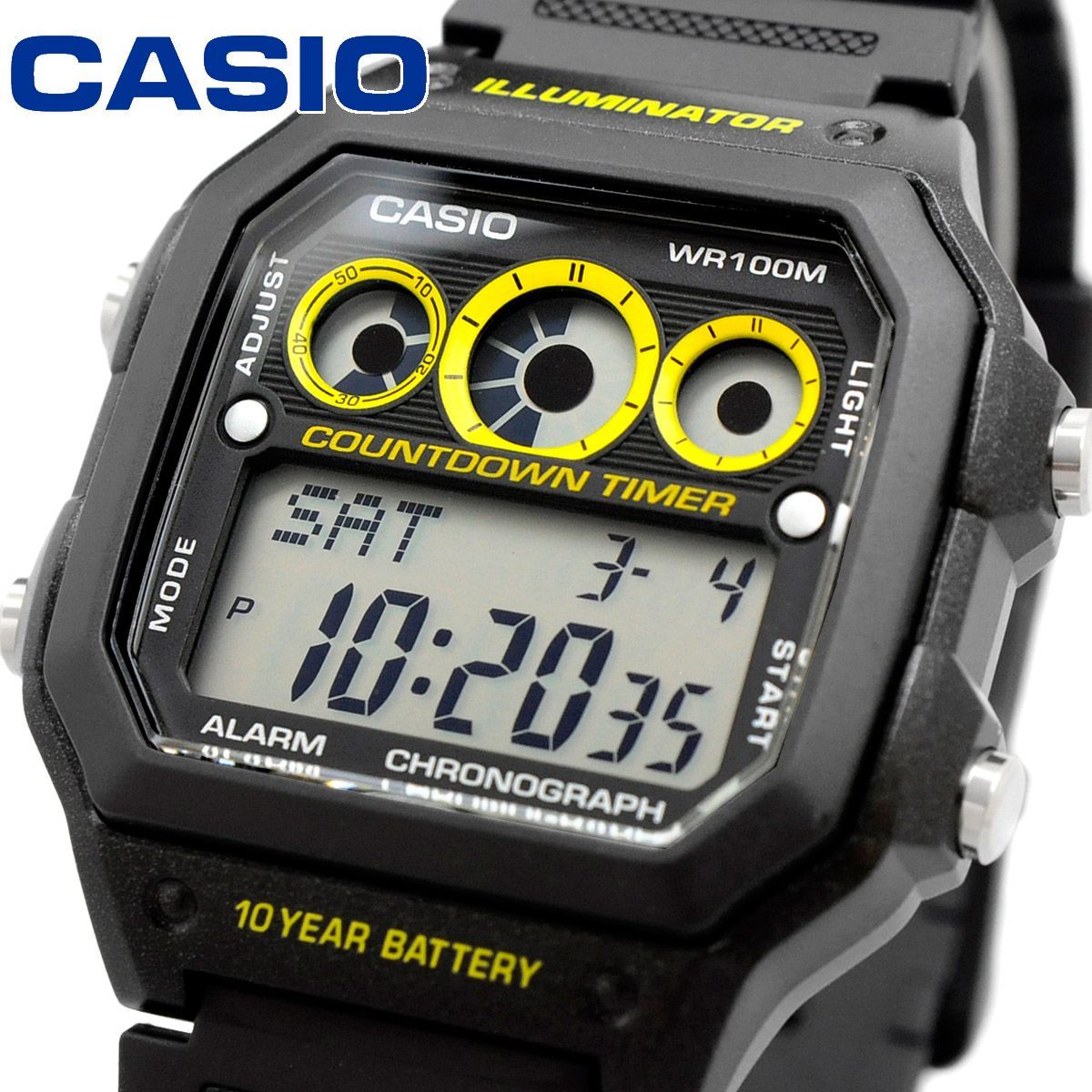 新品】カシオ CASIO スタンダード 腕時計 AE-1300WH-1A 液晶 - 腕時計