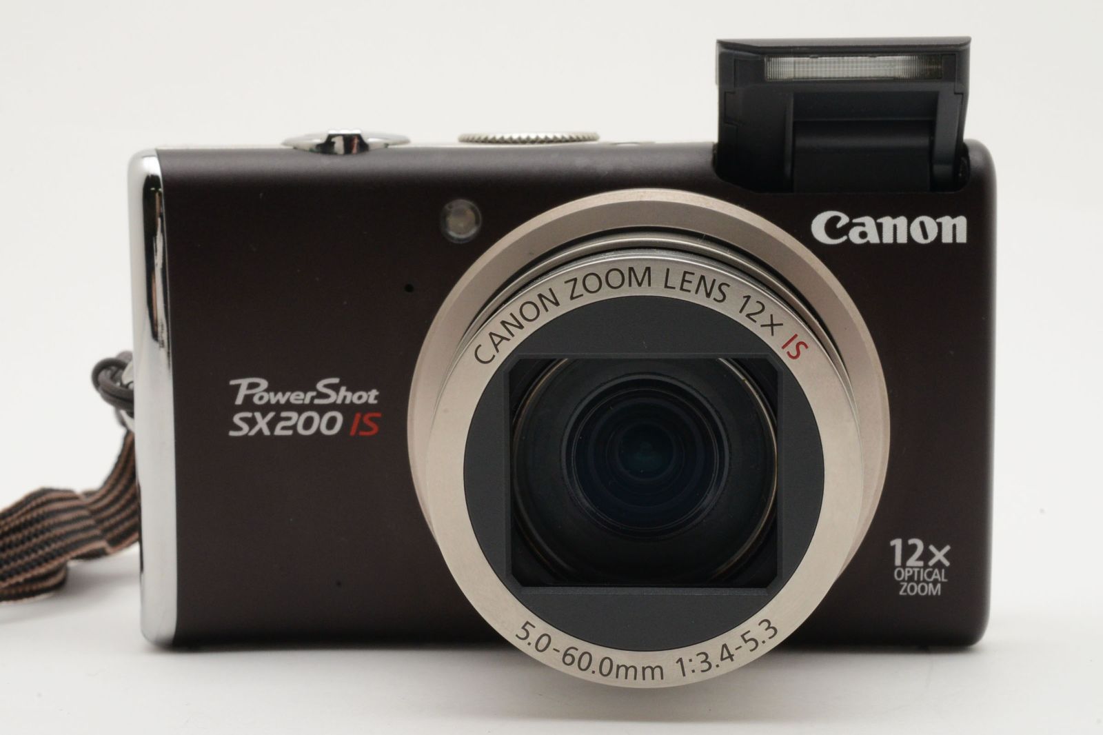 良品] キャノン Canon PowerShot SX200 IS ブラウン コンパクト 
