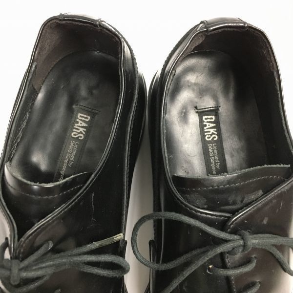 DAKS/ダックス 本革ビジネスシューズ〈黒/BLACK〉 サイズ26.0B 