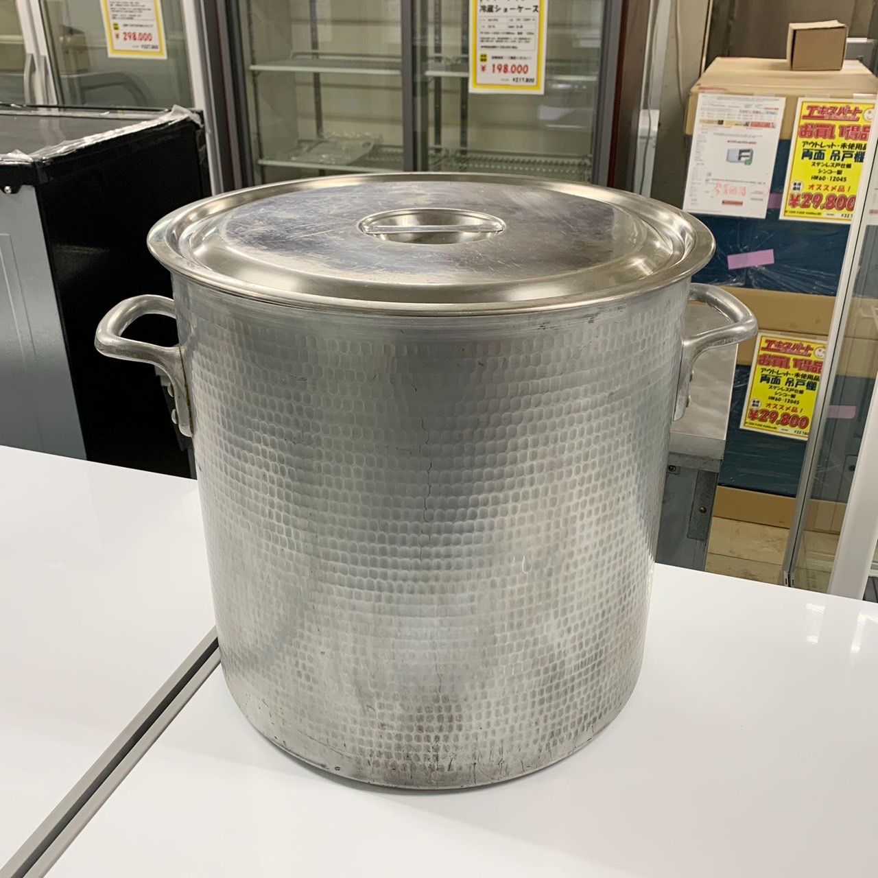 寸胴 両手鍋 40cm 蓋つき 業務用 大型なべ ステンレス 厨房用品 店舗用品